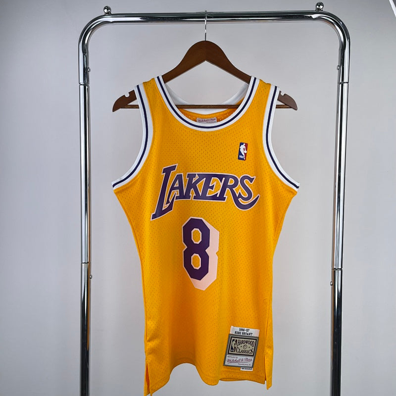 Maillot Los Angeles Lakers Hardwood Classics Col rond - Or