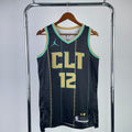 Maillot Charlotte Hornets City Edition 2022-23 Gold Rush - Noir
