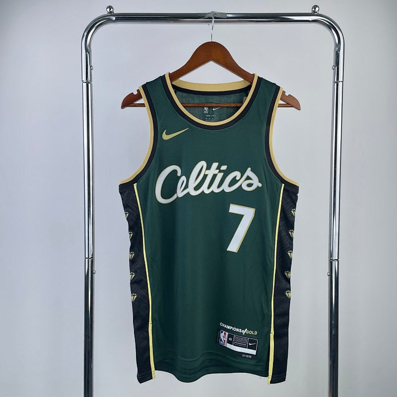 Maillot Boston Celtics City Edition 2022-23 Champions of Gold - Vert