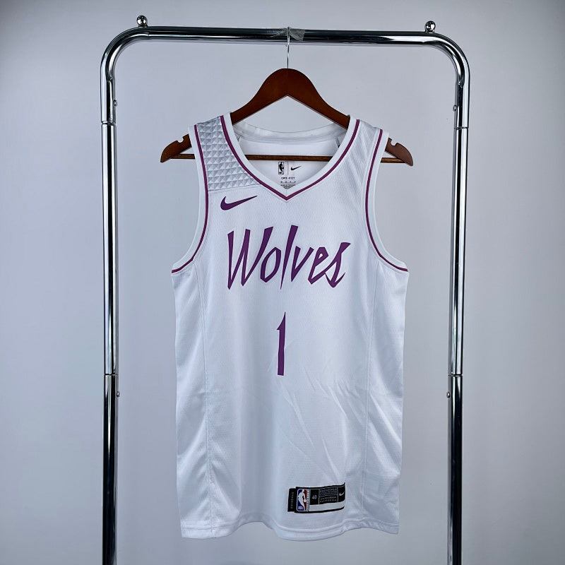 Maillot Minnesota Timberwolves Earned Edition 2018-19 - Blanc et violet