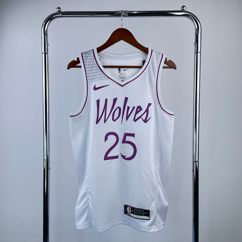 Maillot Minnesota Timberwolves Earned Edition 2018-19 - Blanc et violet