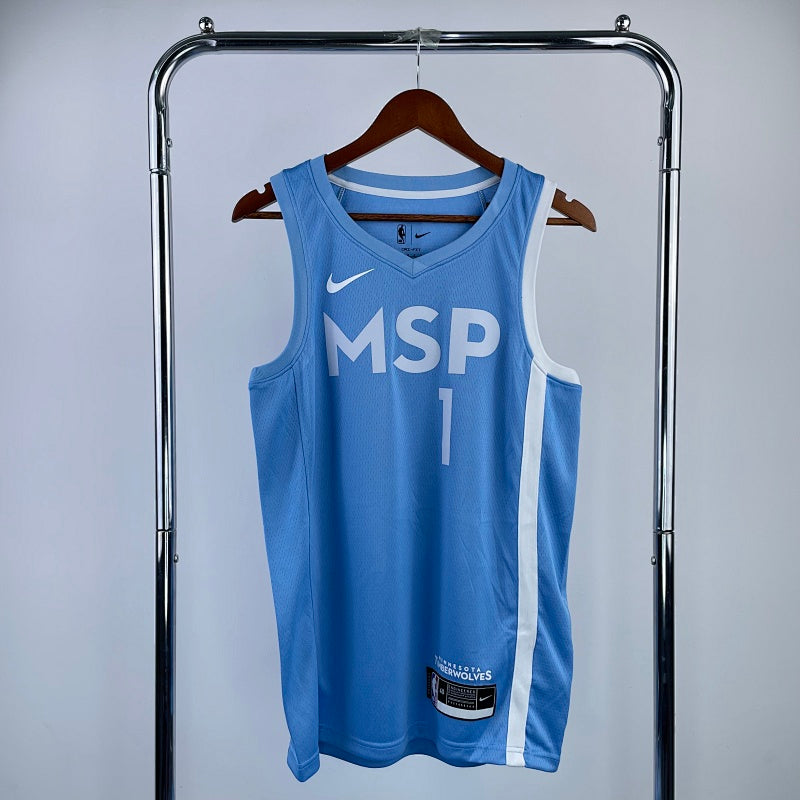 Maillot Minnesota Timberwolves City Edition 2019-20 MSP - Bleu ciel