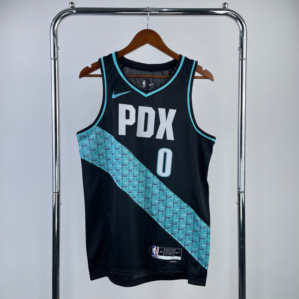 Maillot Portland Trail Blazers City Edition PDX - Noir