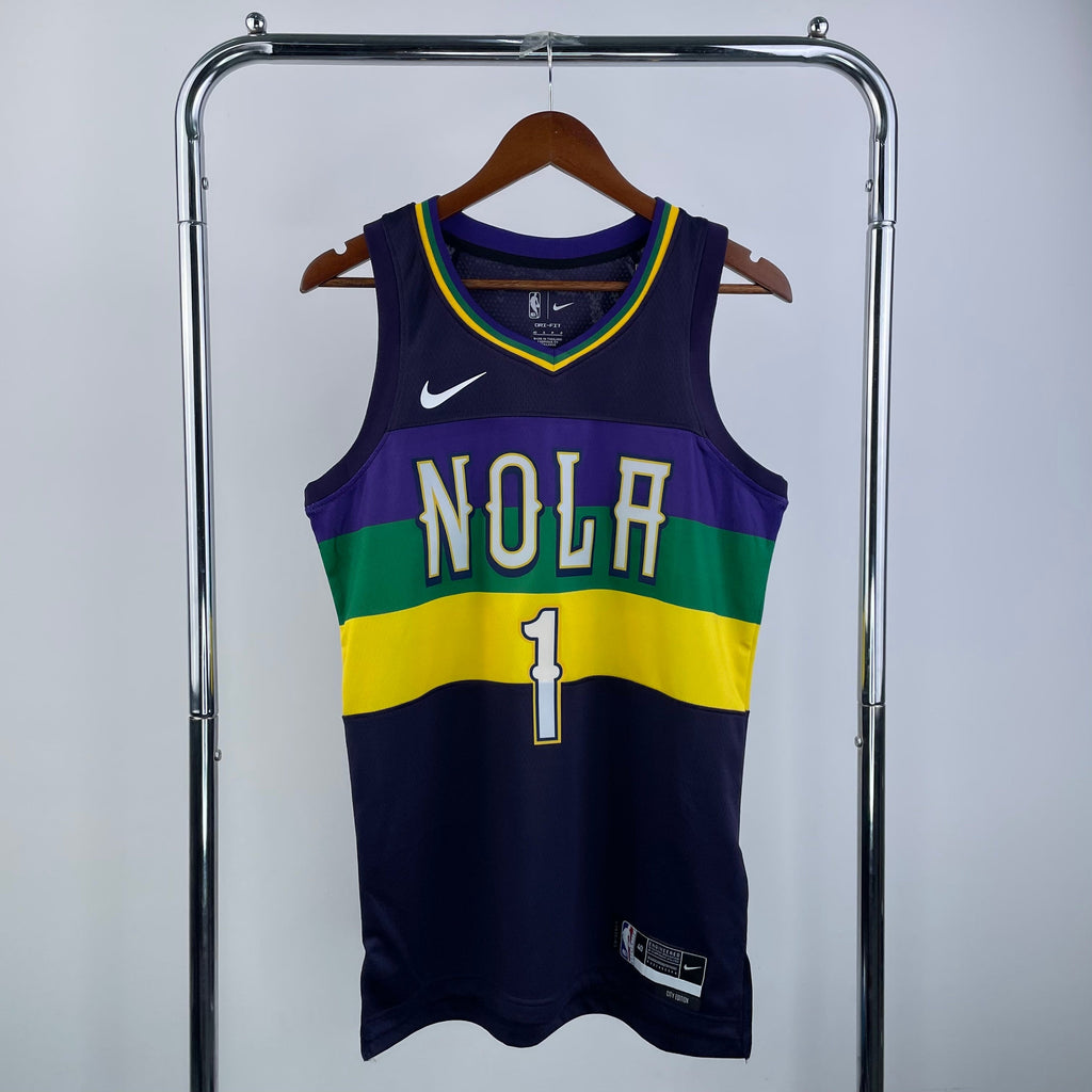 Maillot New Orleans Pelicans City Edition 2022-23 Mardi Gras - Violet