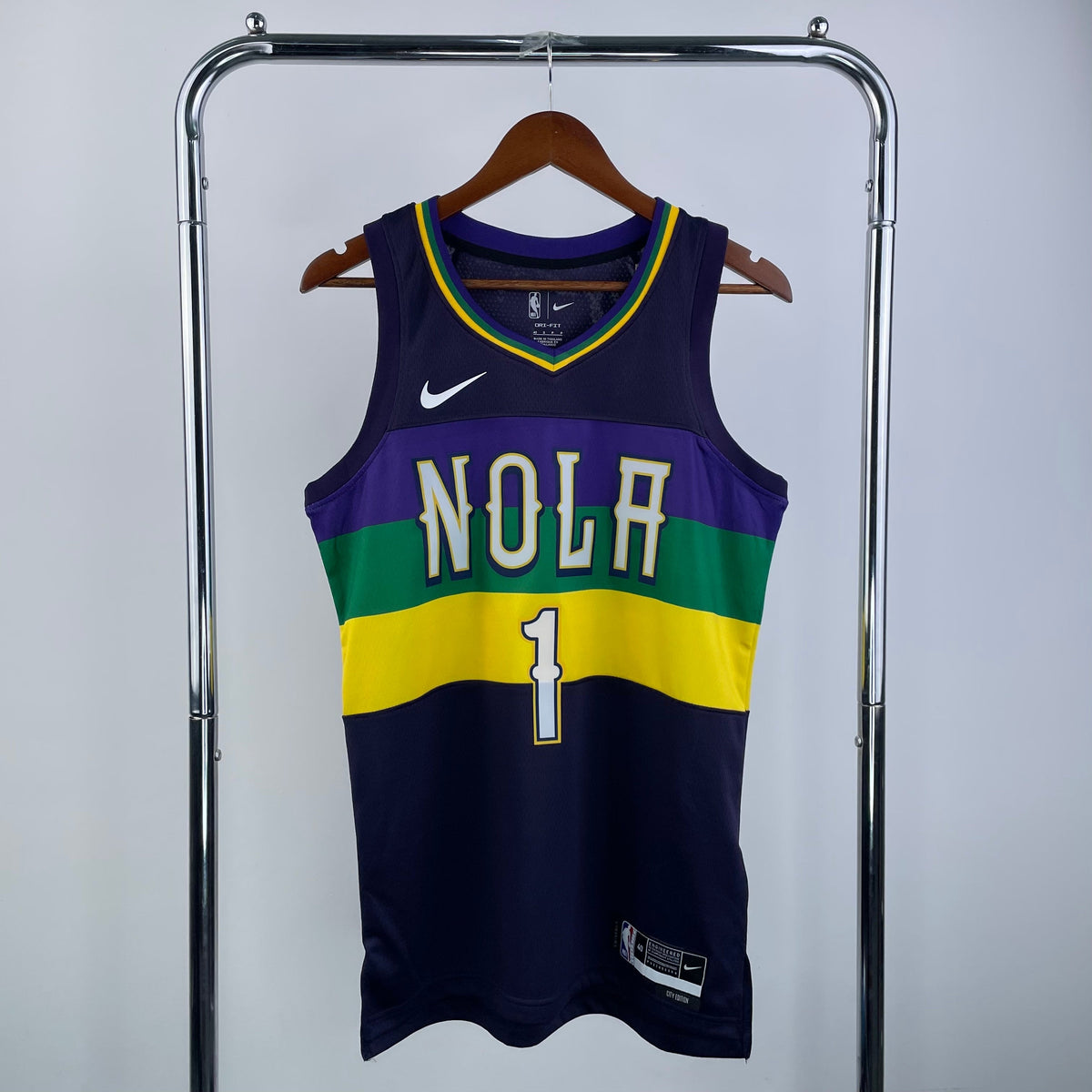 Maillot New Orleans Pelicans City Edition 2022-23 Mardi Gras - Violet