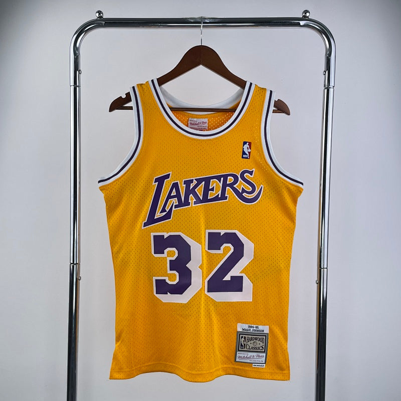 Maillot Los Angeles Lakers Hardwood Classics Col rond - Or
