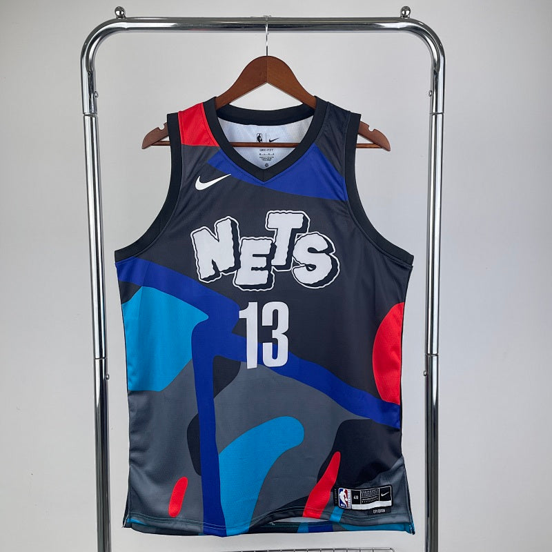 Maillot Brooklyn Nets City Edition 2023-24 KAWS - Bleu et noir