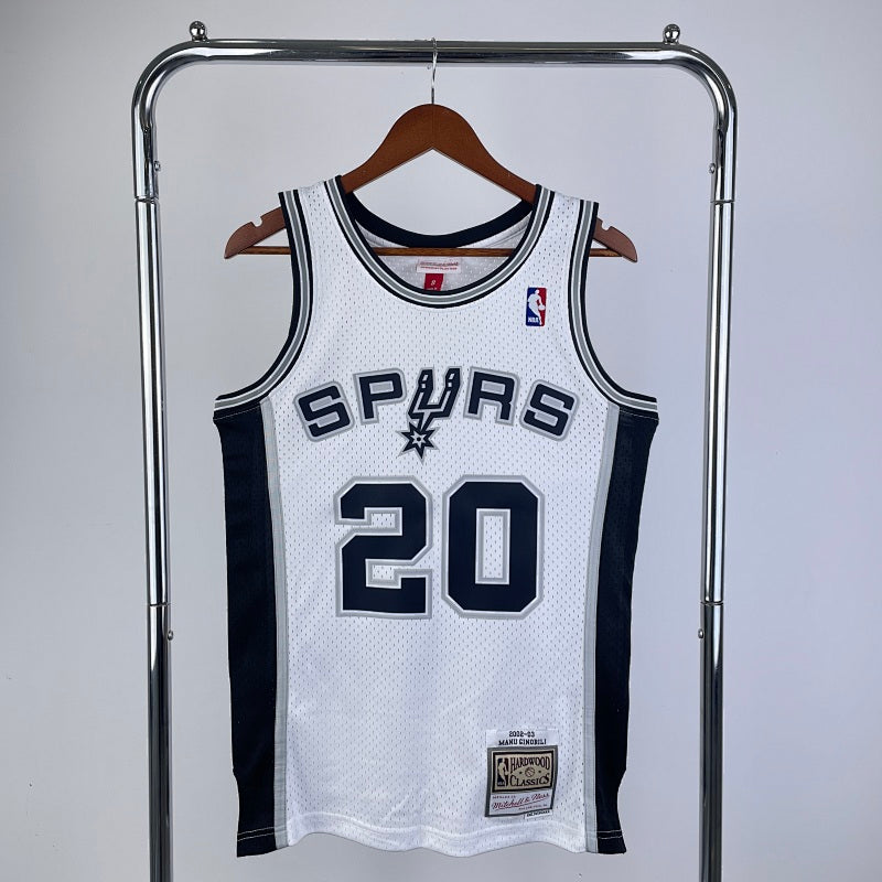 Maillot San Antonio Spurs Retro 2002-03 Home - Blanc