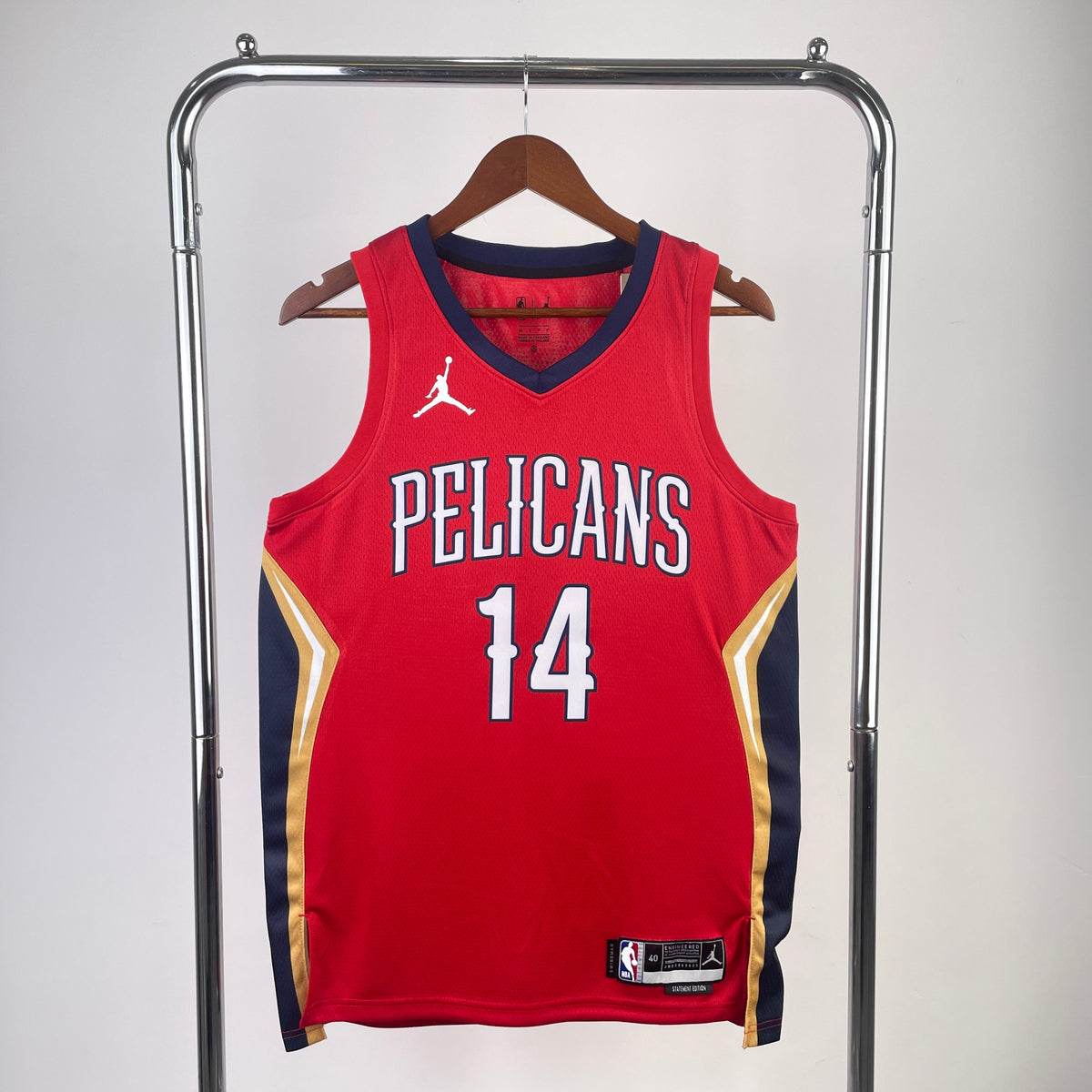 Maillot New Orleans Pelicans Statement Edition Retro - Rouge