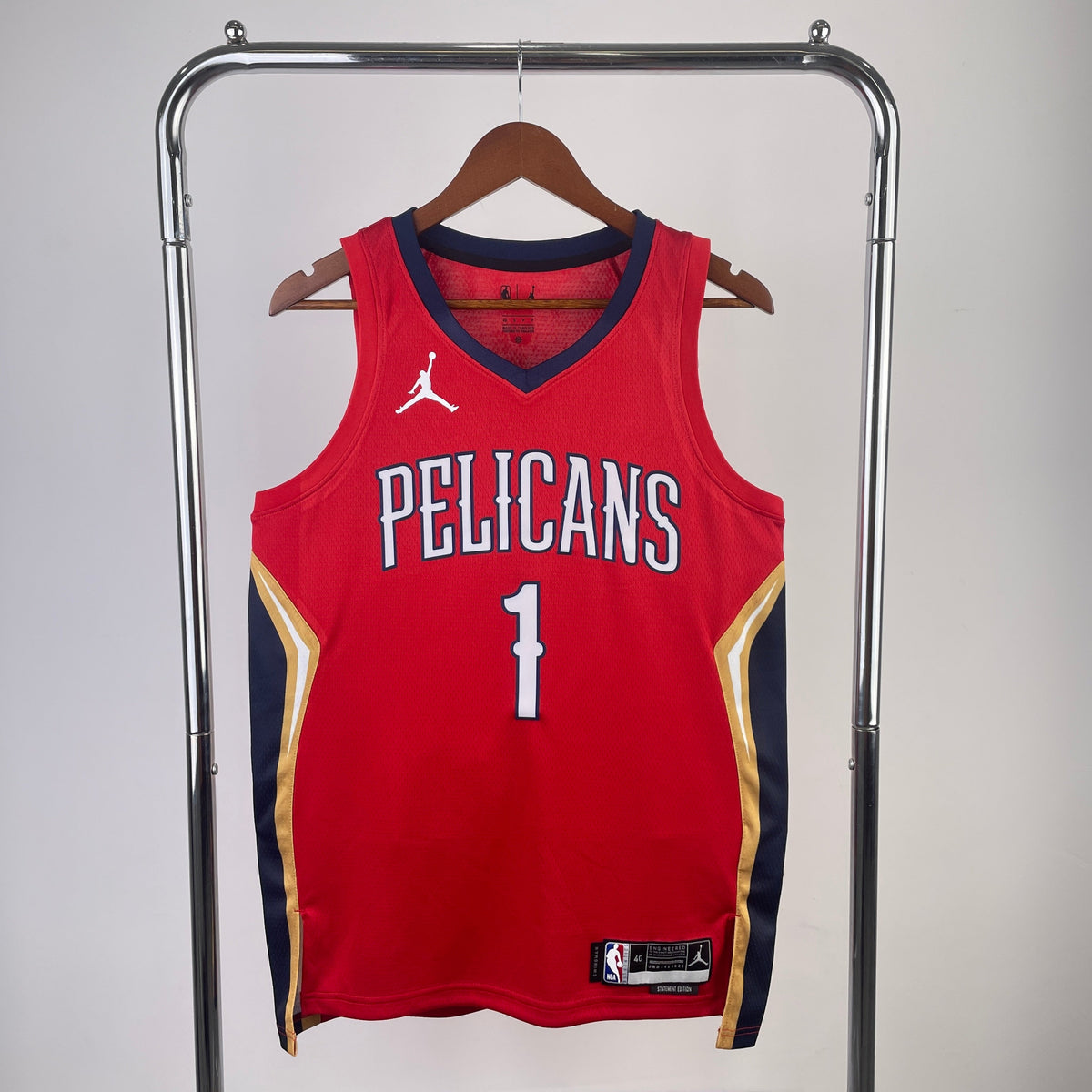 Maillot New Orleans Pelicans Statement Edition Retro - Rouge