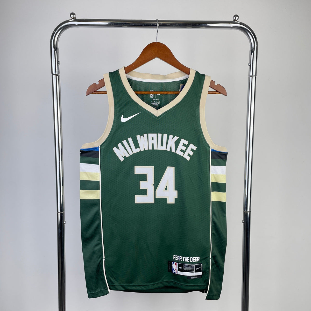 Maillot Milwaukee Bucks Icon Edition - Vert