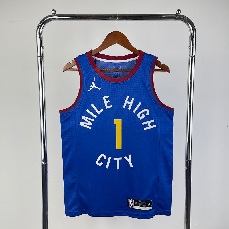 Maillot Denver Nuggets Statement Edition 2020-21 Mile High - Bleu