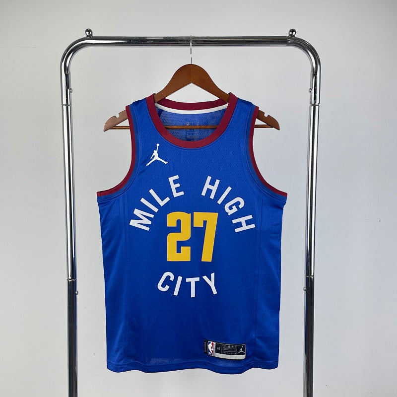 Maillot Denver Nuggets Statement Edition 2020-21 Mile High - Bleu