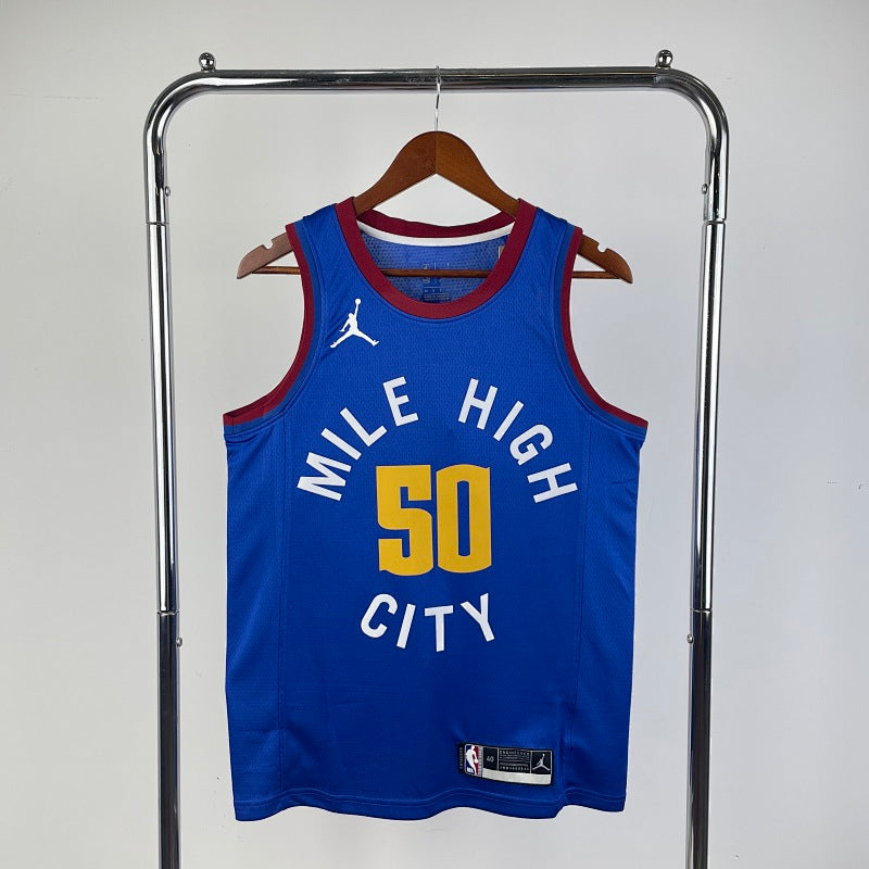 Maillot Denver Nuggets Statement Edition 2020-21 Mile High - Bleu