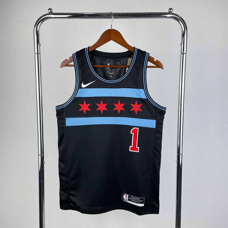 Maillot Chicago Bulls City Edition 2018-19 - Noir