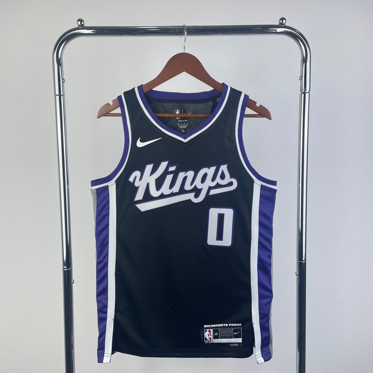Maillot Sacramento Kings Icon Edition - Noir