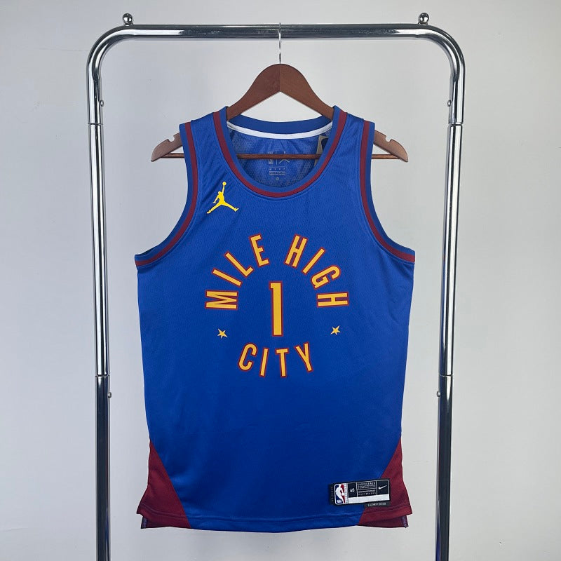 Maillot Denver Nuggets Statement Edition 2022-23 Mile High - Bleu