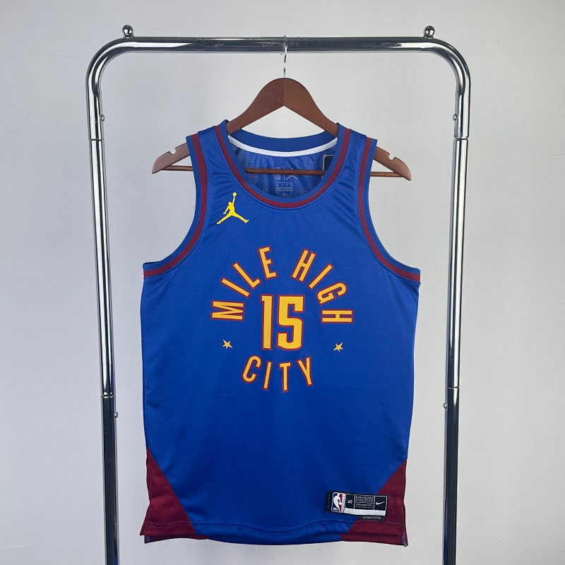 Maillot Denver Nuggets Statement Edition 2022-23 Mile High - Bleu