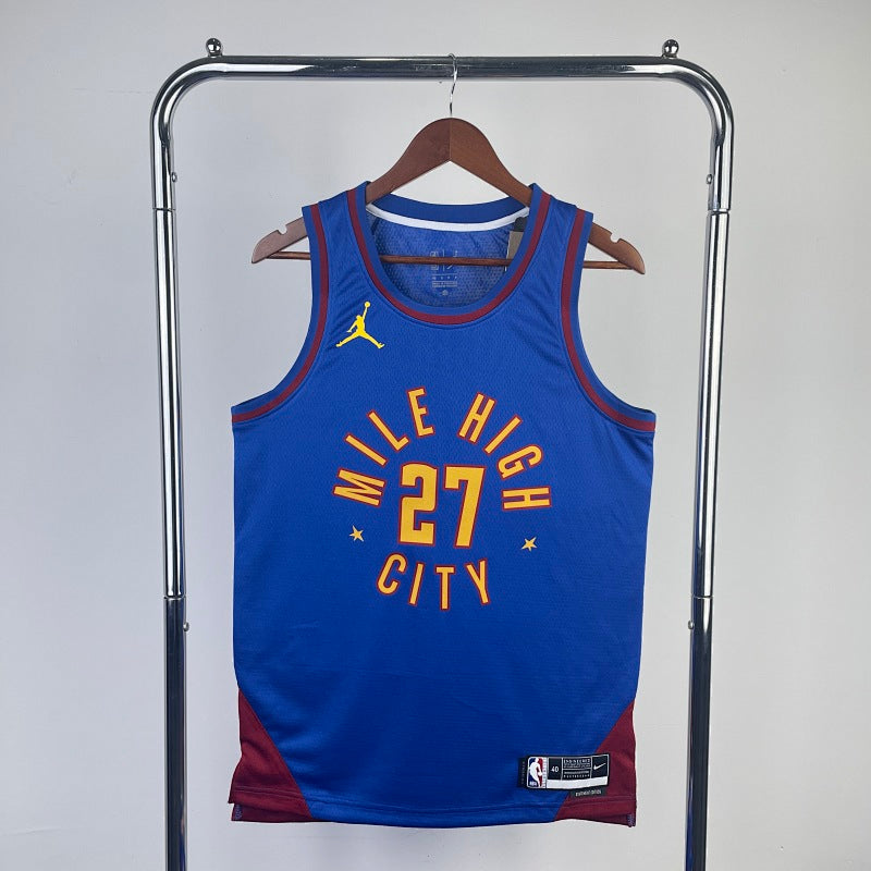 Maillot Denver Nuggets Statement Edition 2022-23 Mile High - Bleu