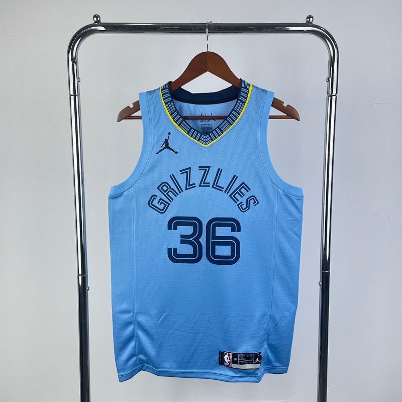 Maillot Memphis Grizzlies Statement Edition Retro - Bleu clair