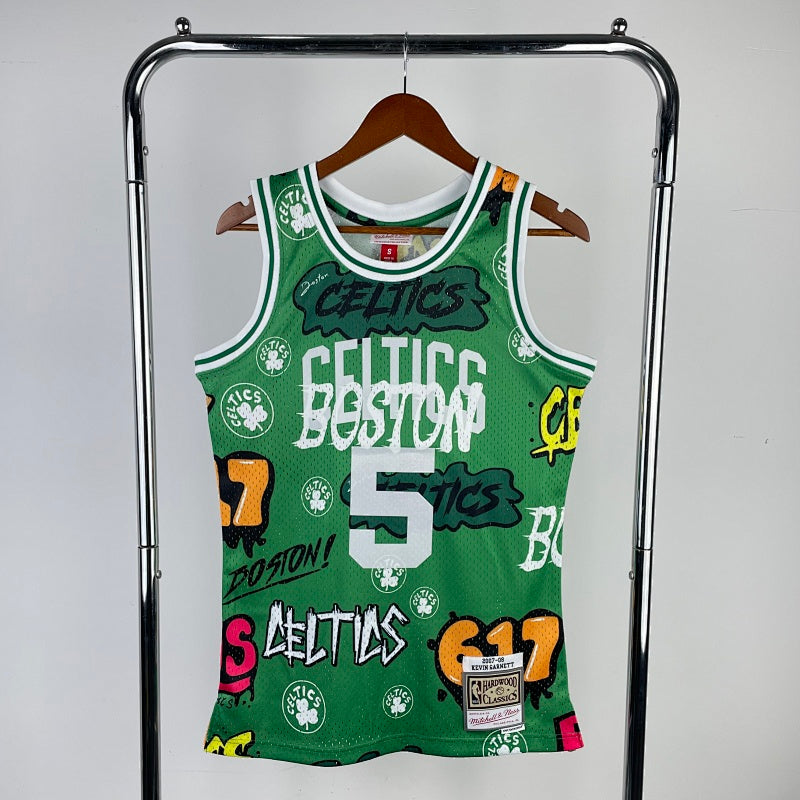 Maillot Boston Celtics Hardwood Classics Graffiti - Multicolore