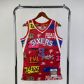 Maillot Philadelphia 76ers Hardwood Classics Graffiti - Rouge multicolore