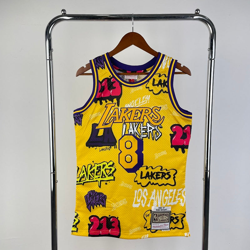 Maillot Los Angeles Lakers Hardwood Classics Graffiti - Multicolore