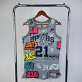Maillot San Antonio Spurs Retro Graffiti - Gris