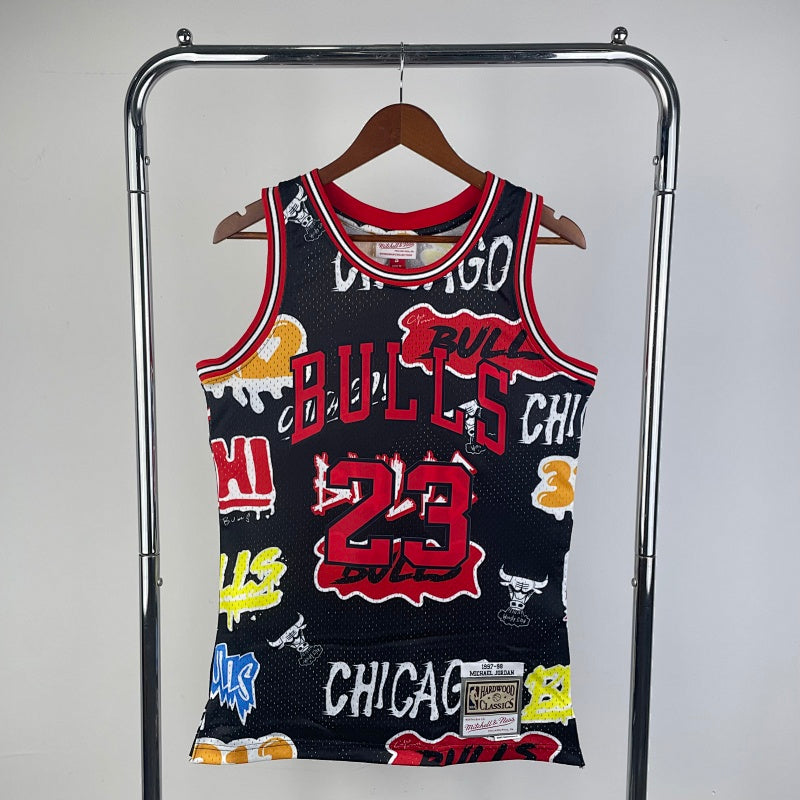 Maillot Chicago Bulls Hardwood Classics Graffiti - Multicolore