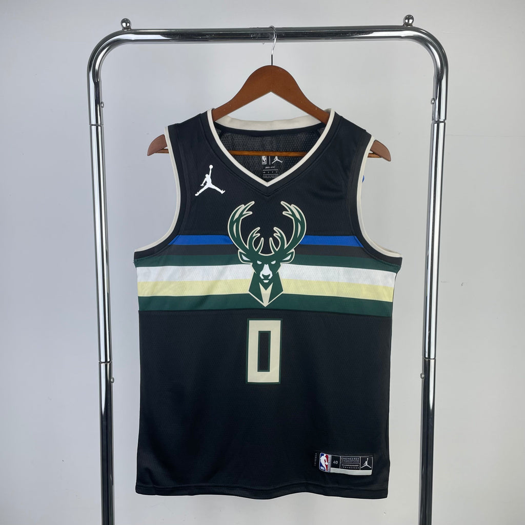 Maillot Milwaukee Bucks Statement Edition Deer - Noir