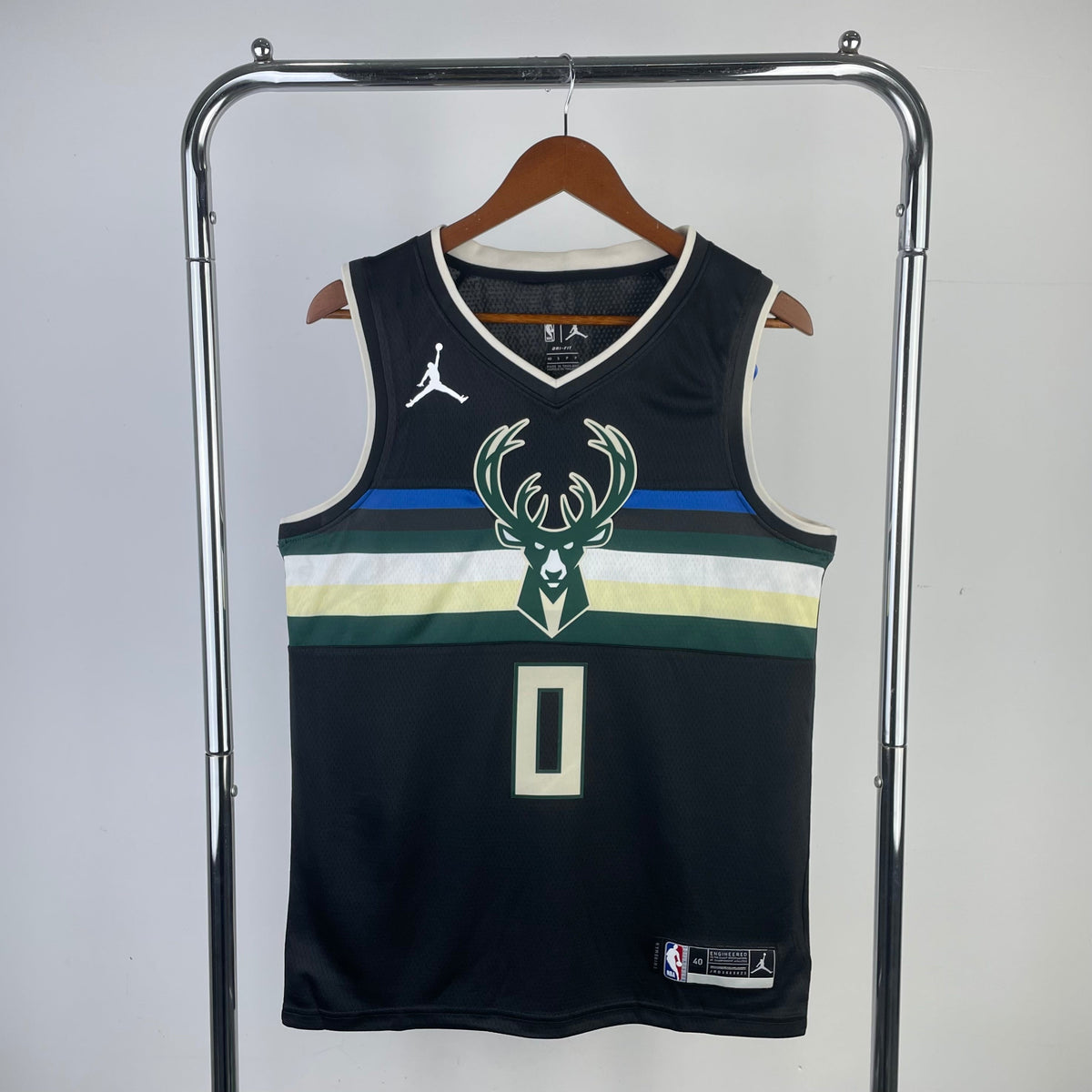 Maillot Milwaukee Bucks Statement Edition Deer - Noir