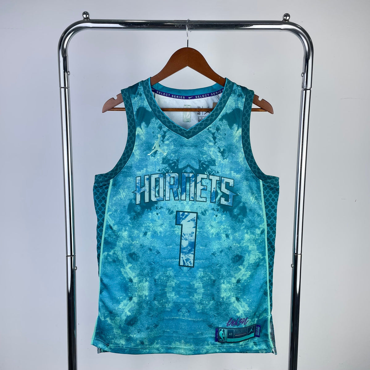 Maillot Charlotte Hornets Select Series 2023 - Turquoise