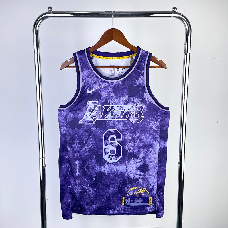 Maillot Los Angeles Lakers Edition Signature - Violet graphique
