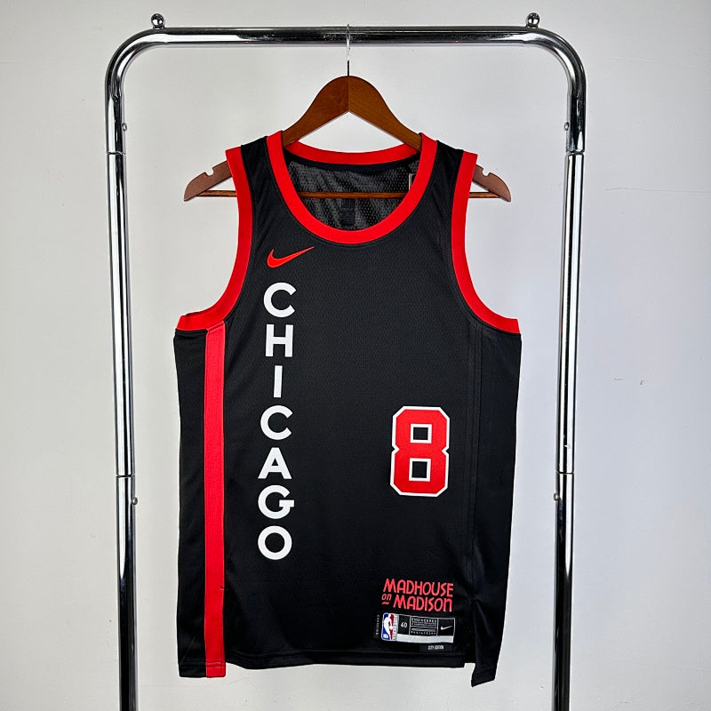 Maillot Chicago Bulls City Edition 2023-24 Madhouse on Madison - Noir