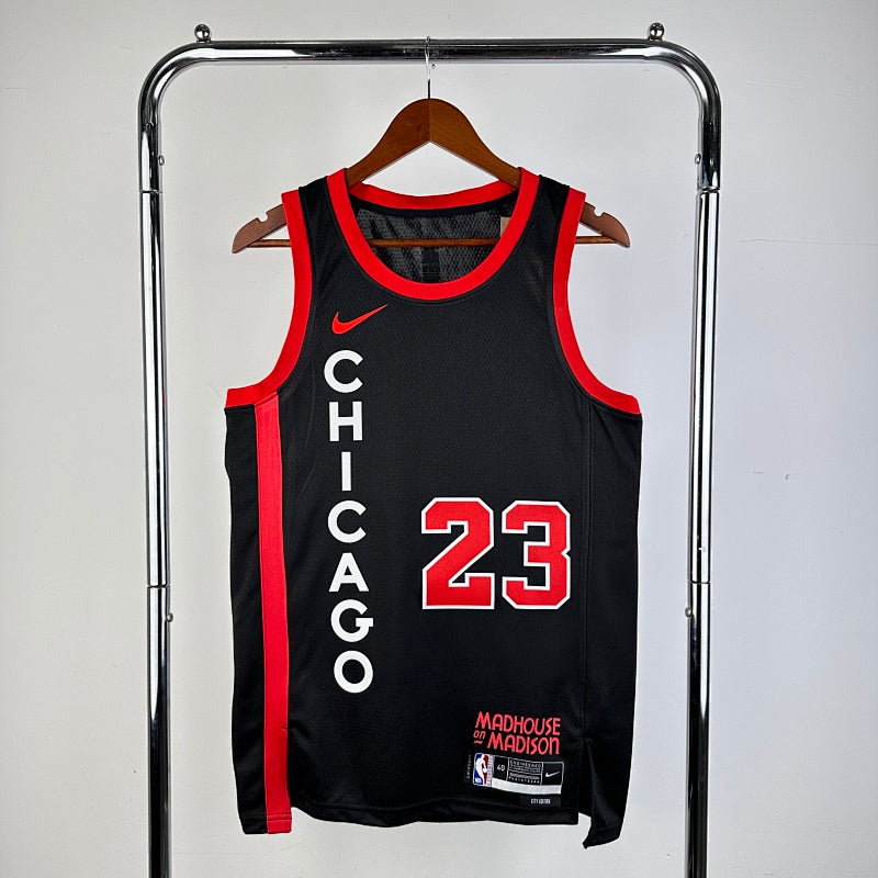 Maillot Chicago Bulls City Edition 2023-24 Madhouse on Madison - Noir