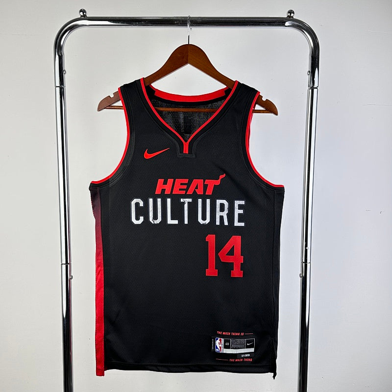 Maillot Miami Heat City Edition 2023-24 Heat Culture - Noir