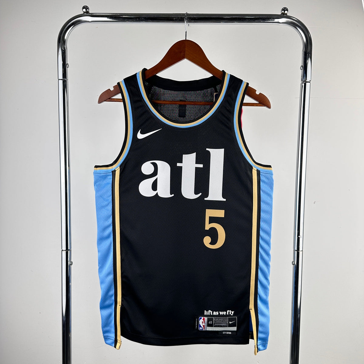 Maillot Atlanta Hawks City Edition 2023-24 Lift As We Fly - Noir