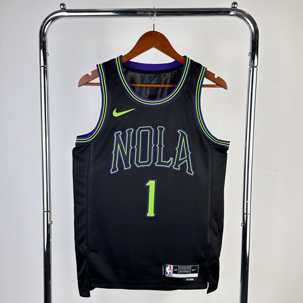 Maillot New Orleans Pelicans City Edition NOLA Nights - Noir