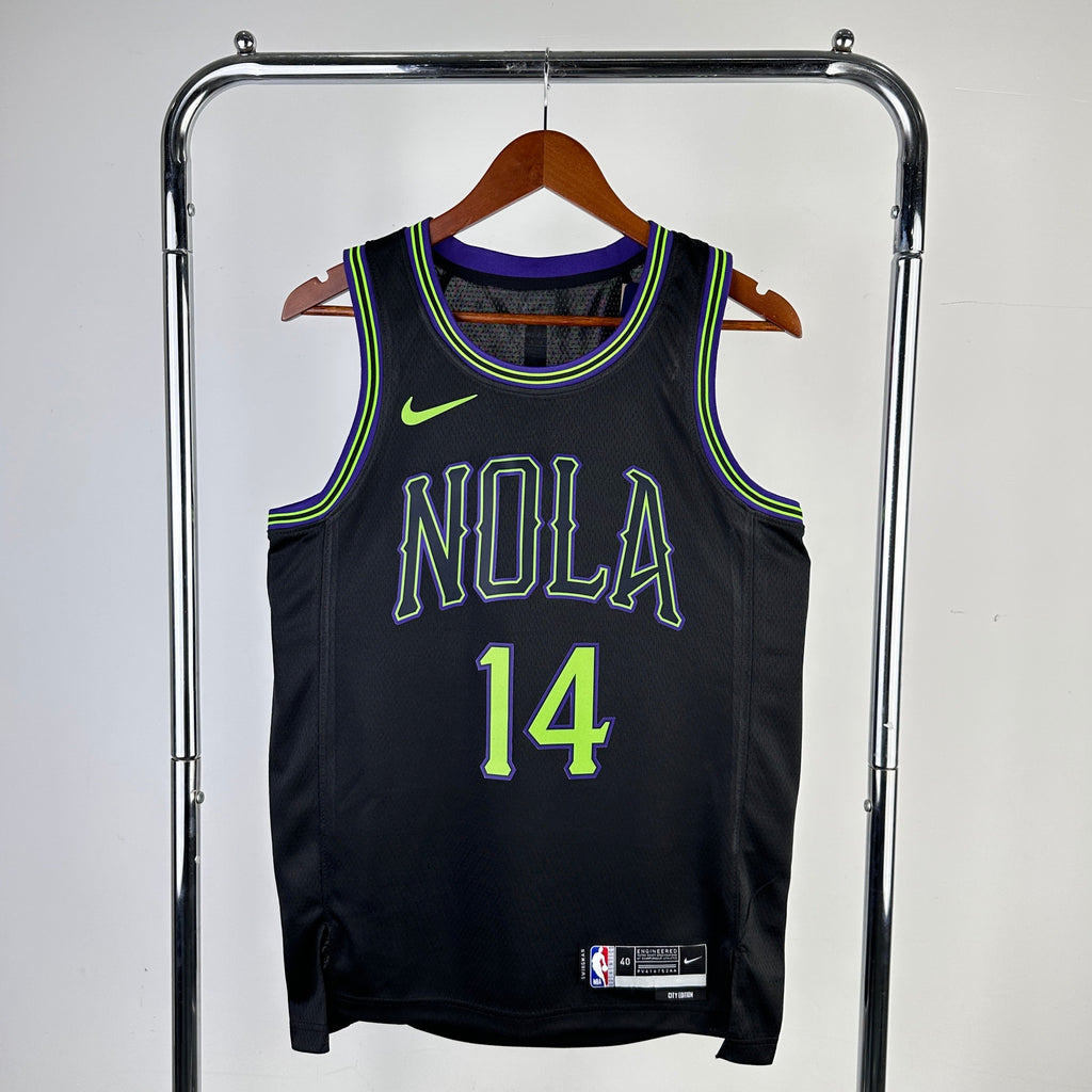 Maillot New Orleans Pelicans City Edition NOLA Nights - Noir
