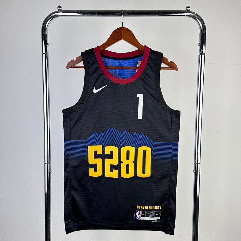 Maillot Denver Nuggets City Edition 2023-24 5280 - Noir