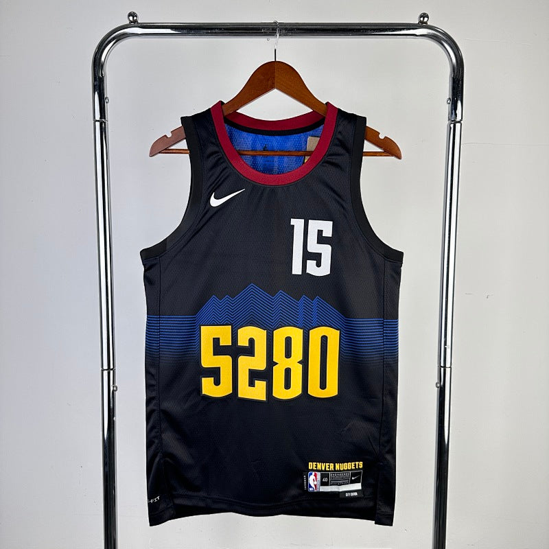 Maillot Denver Nuggets City Edition 2023-24 5280 - Noir