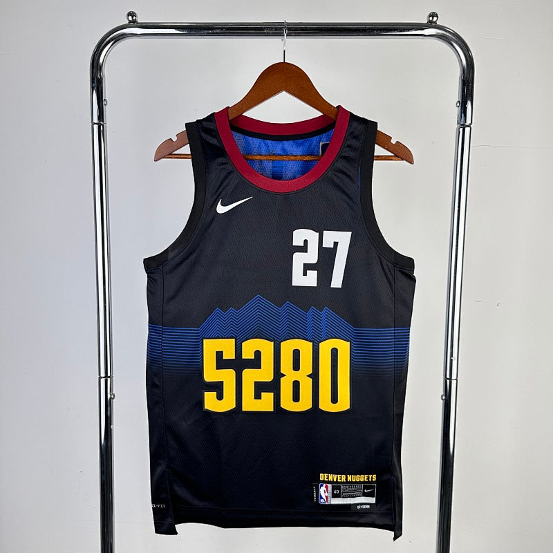 Maillot Denver Nuggets City Edition 2023-24 5280 - Noir