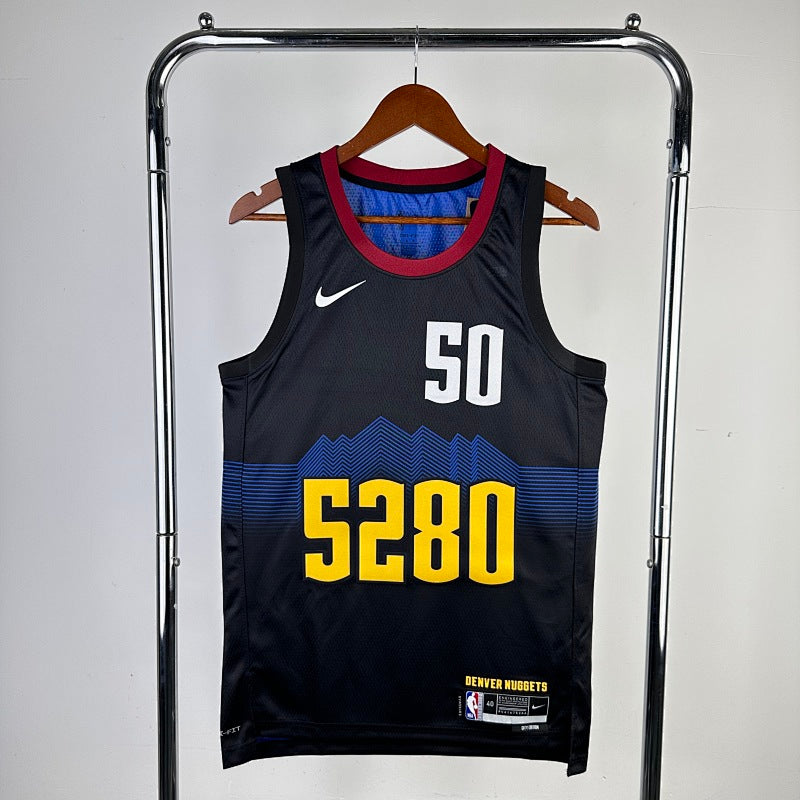 Maillot Denver Nuggets City Edition 2023-24 5280 - Noir