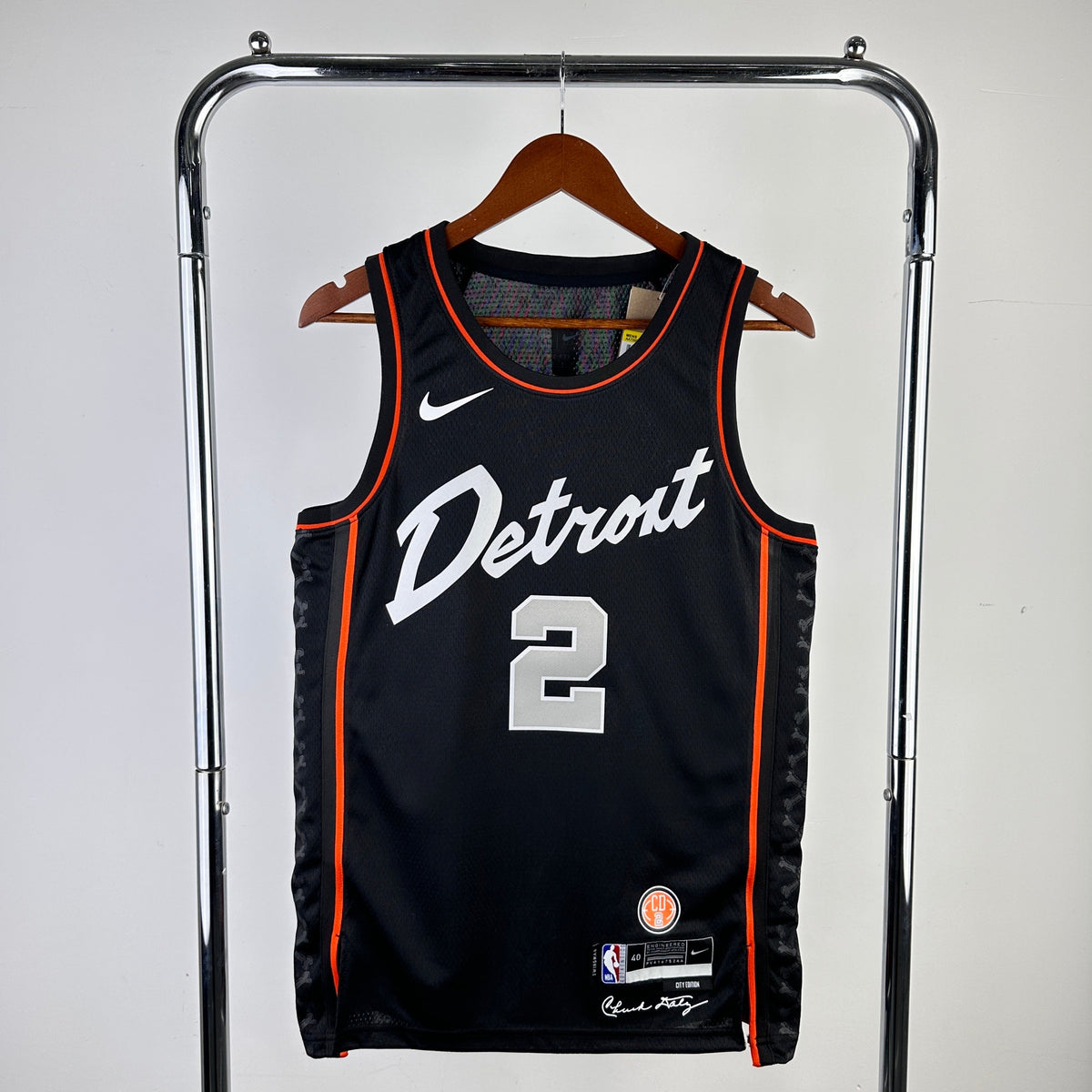 Maillot Detroit Pistons City Edition 2023-24 Bad Boys - Noir