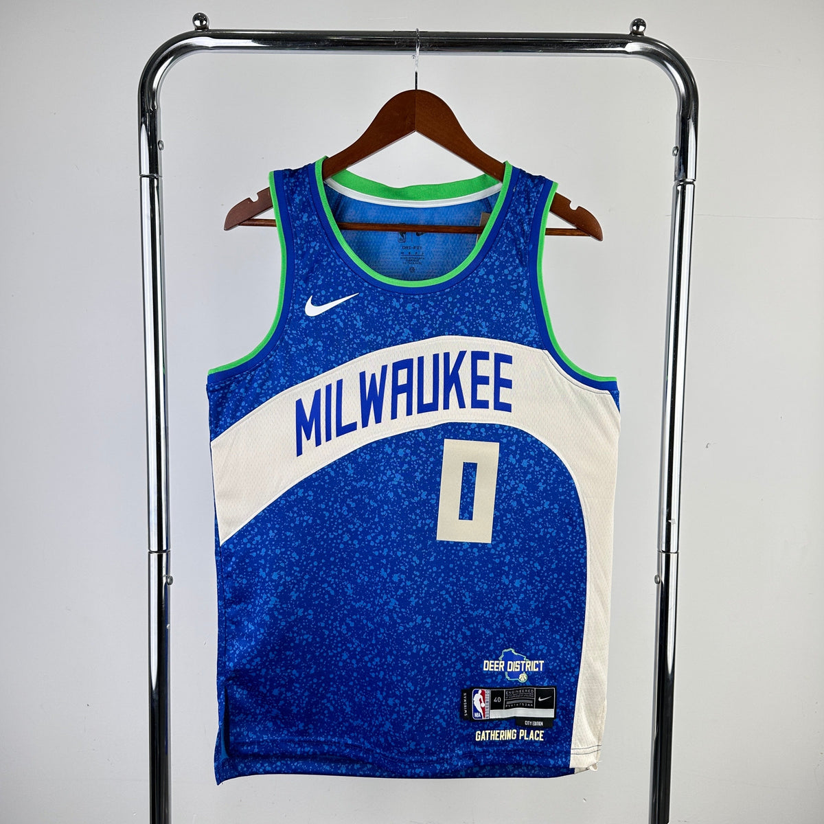 Maillot Milwaukee Bucks City Edition 2023-24 Great Lakes Blue - Bleu