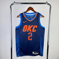 Maillot Oklahoma City Thunder Statement Edition a rayures - Bleu marine