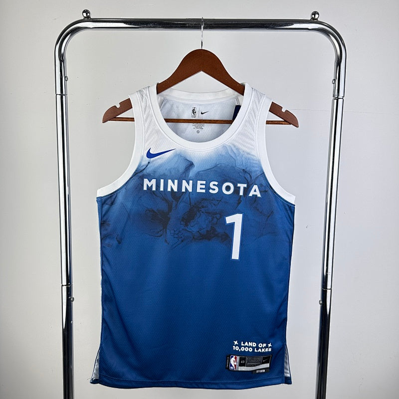 Maillot Minnesota Timberwolves City Edition 2023-24 Lake Life - Bleu