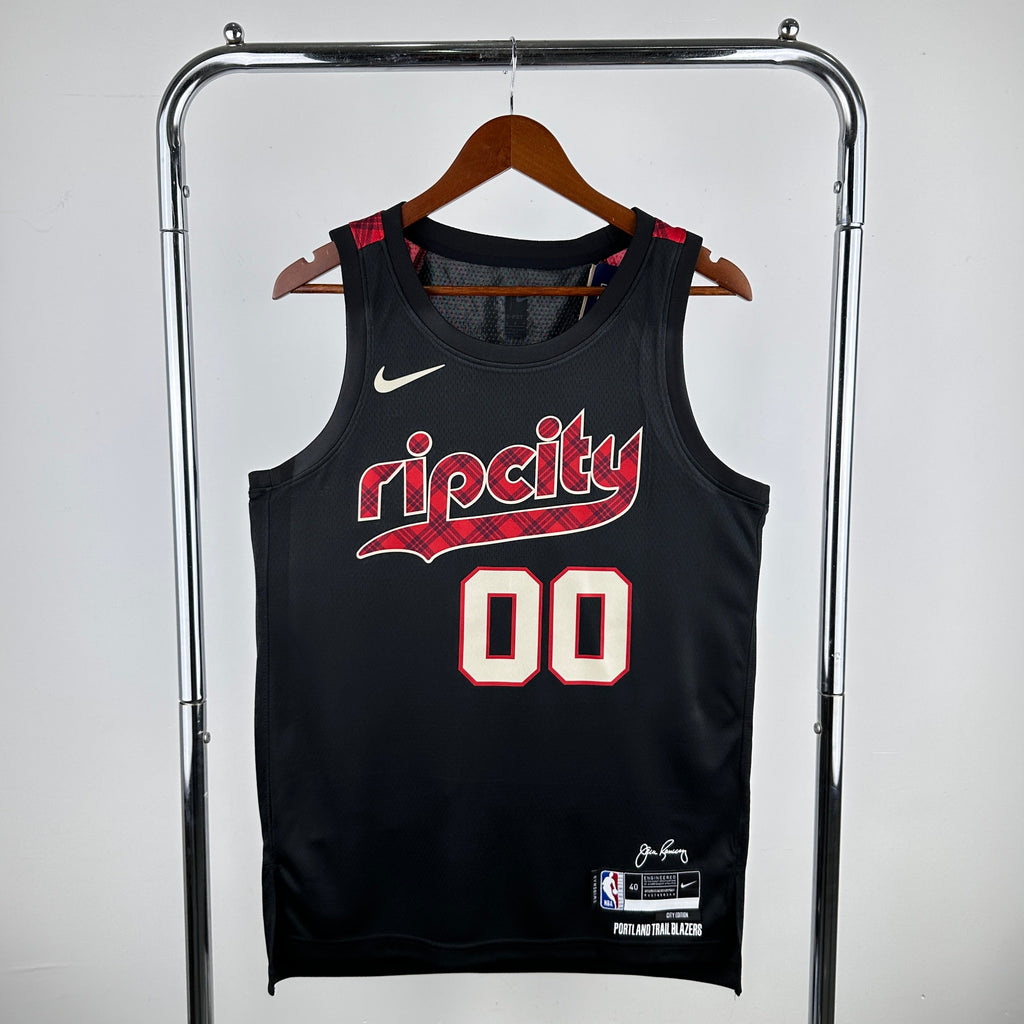 Maillot Portland Trail Blazers City Edition 2023-24 Rip City - Noir