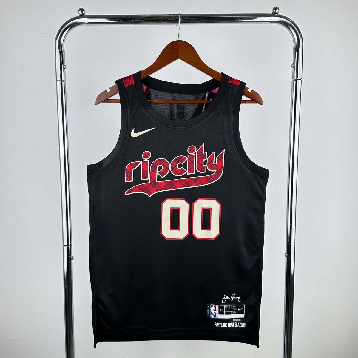 Maillot Portland Trail Blazers City Edition 2023-24 Rip City - Noir