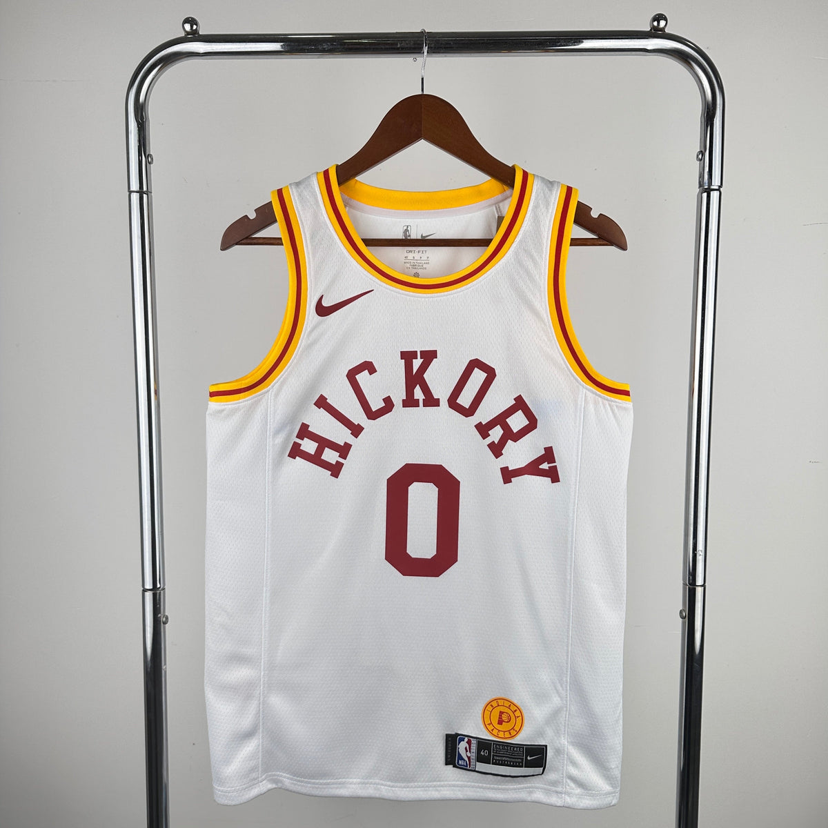 Maillot Indiana Pacers Hardwood Classics Hickory - Blanc